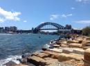 January 26, 2016. AUSTRALIA DAY: Watched the parade of gloriously decorated boats and air show from Barangaroo.  Visited the .............village and went to Glebe where Aboriginal food, dance and crafts were celebrated.